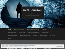 Tablet Screenshot of mattjohnsonauthor.com